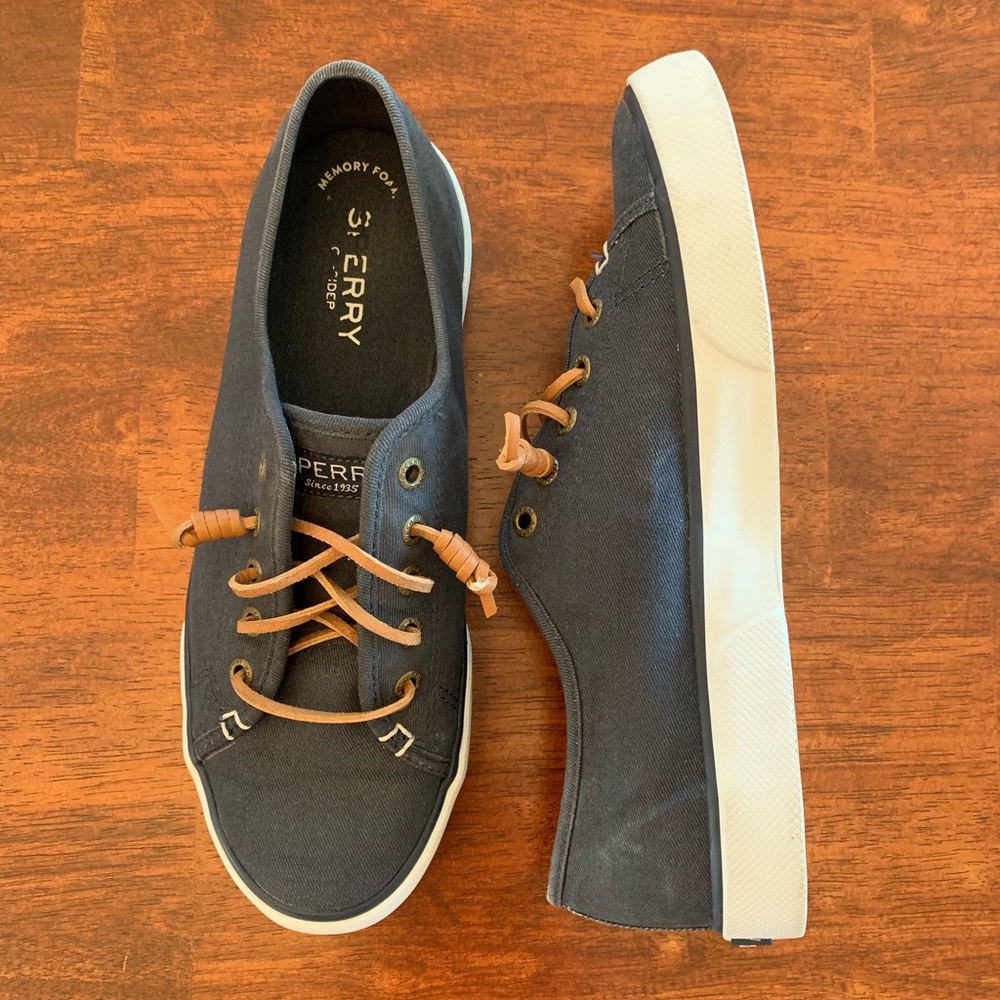 Sperry Top Sider slip-on boat sneaker in navy